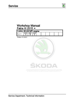 Skoda Fabia III - Workshop manual - 1 0 44  55 kW MPI engine - Power Transmission